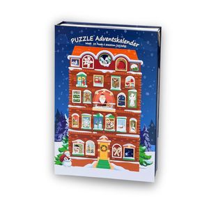 Calendario de Adviento con 24 Juegos de Rompecabezas Educativos, Tamaño Personalizado 20 x 20 cm, Logotipo Personalizado, Muestra Gratuita, Material de Cartón - Product Image 1