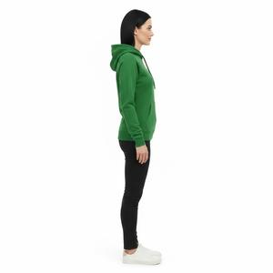 Sudadera con Capucha Premium Primal Green para Mujer, Corte Ajustado, Felpa de Algodón de Alta Calidad, Venta al por Mayor, Estilo Casual Elegante, Sudadera Lisa - Product Image 4