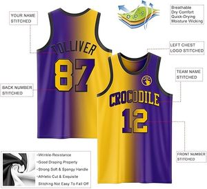 Ensemble de maillots de basket-ball réversibles de haute qualité pour hommes, imprimés sur mesure, vêtements de sport respirants, conception d'équipe propre - Product Image 2