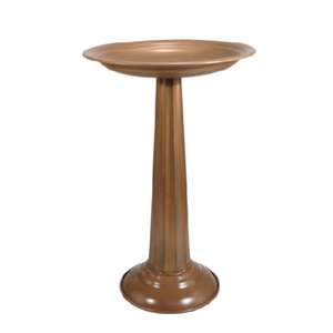 Bain d'oiseau en métal fini antique Fabriqué à la main Look moderne Design unique pour le balcon du jardin Utilisation extérieure décorative - Product Image 4