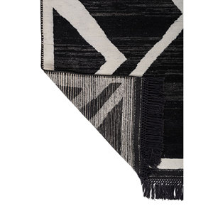 Zuri Ivory Hand Knotted Wool <b>Rug</b> AKWL-1855(VA) Geometric Abstract <b>Boho</b> for Home for Living Hallway Bedroom Rectangle Shape <b>Rug</b> - Product Image 5