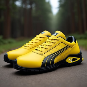 Calzado de Seguridad PUMA de Cuero, Talla 44 W.11, Negro/Amarillo, S3L FO SR 20345:2022, Certificado 2022 - Product Image 3