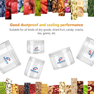 Tarro de plástico para alimentos con tapa, muestras gratis, tarro de PET, tarro de plástico para conservación de alimentos, embalaje de plástico con volumen según sea necesario - Product Image 3