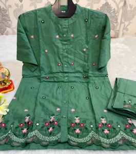 กางเกงเคอร์ตินำเข้าสไตล์โมเดิร์นพร้อมงานเย็บปักถักร้อยคุณภาพจากอินเดีย - Product Image 4