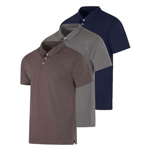 Polos de Punto para Hombre, Corte Regular, Elásticos, Camisetas de Golf - Product Image 1