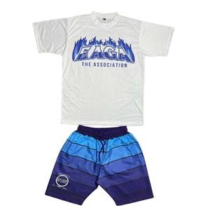 T-shirts pour hommes personnalisés avec impression DTG par sublimation numérique et logo brodé, y compris short - Product Image 4