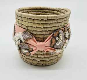 Diademas bordadas de Color melocotón, accesorio acolchado suave, fácil de llevar, con cuentas de mano - Product Image 3