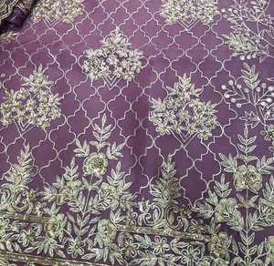 ชุดสูทปักด้วยมือดีไซน์เนอร์ทันสมัยสำหรับผู้หญิงงานปาร์ตี้สไตล์ดั้งเดิมแฟชั่นอินเดีย - Product Image 4