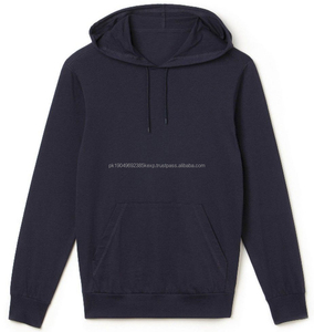 Sweat à capuche à manches courtes en coton 100% imprimé sur mesure pour hommes et femmes, pull de printemps - Product Image 2