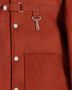 Chaqueta Varsity Personalizada de Cuero con Mangas de Cuero Estilo Streetwear para Hombre, Chaqueta Informal con Cremallera, Chaqueta de Trabajo Tejida - Product Image 4