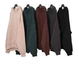 Ropa de calle personalizada esencial 100% algodón ligero Sudadera con capucha tejido de punto transpirable patrón sólido para Sudadera con capucha - Product Image 5