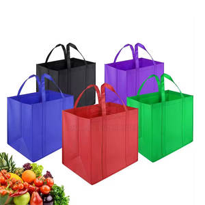 Sacs non tissés à fond de gousset de vente directe d'usine avec fonction de compression de poignée en coton pour une utilisation en extérieur à faible quantité minimale de commande - Product Image 1