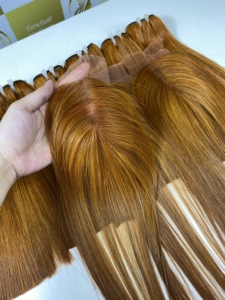 ผมดิบจากเวียดนามสำหรับต่อผมมนุษย์บริสุทธิ์ผมทำจากกระดูกสีส้ม100% - Product Image 4