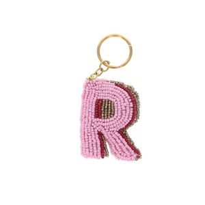 Porte-clés brodé de perles de rocaille florales faites à la main Porte-clés perlé de nouveau concepteur élégant avec style de broderie indienne classique - Product Image 3