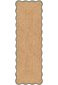 Alfombra de yute tejida de diseño moderno festoneado, respetuosa con el medio ambiente, antideslizante, para mascotas, para uso doméstico y exterior, alfombras y juegos - Product Image 6