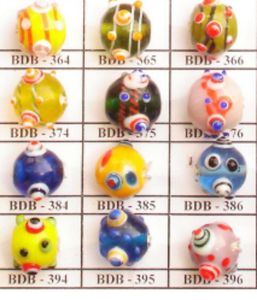 Vente en gros de perles de verre de Murano de couleur aqua en forme de tuyau pour la fabrication de bijoux, taille 10x30, cristaux multi-mode - Product Image 2