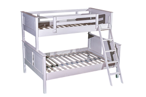 Vente chaude de lits superposés Dakota au design moderne en bois de caoutchouc blanc - Product Image 2