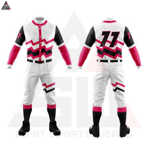 Fournisseur d'usine en gros – Nouveaux uniformes de baseball pour hommes imprimés par transfert thermique, haute qualité, sur mesure, séchage rapide, respirants - Product Image 6