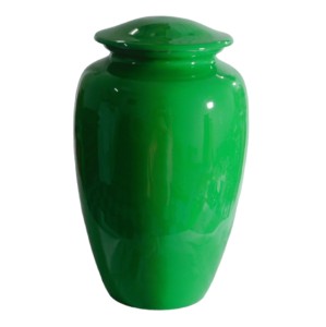 โกศโลหะแบบคลาสสิกสำหรับงานศพโกศโลหะสีเขียวสำหรับงานศพผู้ใหญ่โกศโลหะสีเขียว - Product Image 1