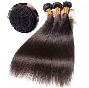 Extensions de cheveux tissés de qualité supérieure, double trame, cheveux vierges Remy, couverture complète, meilleur donneur indien, fond épais, double trame à la machine - Product Image 1