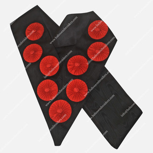 AASR Ceinture de 9e degré avec rosettes Accessoire de vêtements de qualité supérieure - Product Image 1