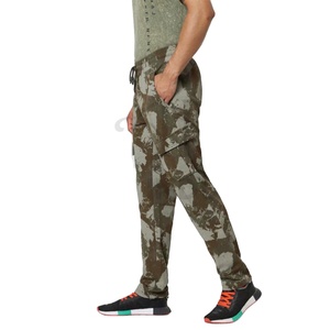 Colección Otoño Invierno 2023, pantalones Cargo planos con múltiples bolsillos personalizados para hombres, tela de lona con cintura elástica de talla grande - Product Image 6