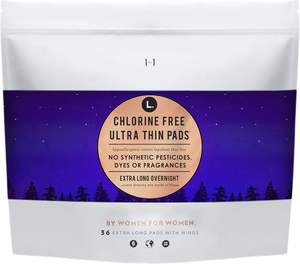 ซื้อแผ่นอนามัยแบบยาวพิเศษ L. Organic Cotton สำหรับผู้หญิง ไม่มีกลิ่น ปีกแบบระบายอากาศ ซึมซับได้ดีสำหรับกลางคืน บรรจุ 56 ชิ้น - Product Image 3