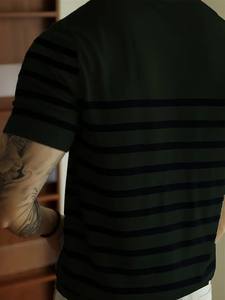 Vente chaude de haute qualité 160 Gsm T-Shirt Logo personnalisé 100% tissu tricoté en polyester T-shirt vierge pour hommes parfait pour toutes les saisons - Product Image 5