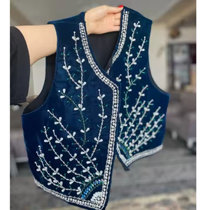 Chaqueta corta con cuentas de satén acolchado elegante para mujer, silueta transpirable, ligera para eventos formales de verano, salidas nocturnas - Product Image 4