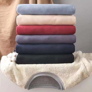 Jersey de lana unisex para hombre, sudadera de invierno a la moda con hombros caídos y capucha de piel bordada, ajuste Regular suave personalizado - Product Image 2