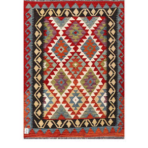 Tapis Imaco Maimana Afghanistan Kilim 147 x 106 cm, textile de maison, tapis traditionnel fait main - Product Image 1