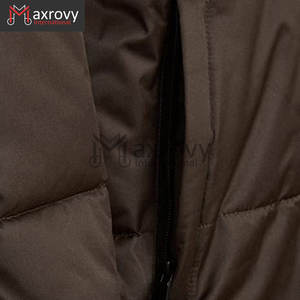 Abrigo acolchado clásico recortado de alta calidad para hombre, prendas de vestir exteriores de invierno de manga larga, tela de lona duradera cómoda para trabajar - Product Image 5