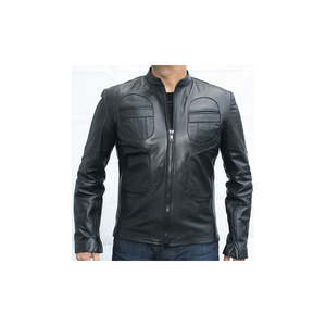 Veste d'hiver à col en V de haute qualité et authentique OEM unisexe 100% en cuir véritable à séchage rapide respirant - Product Image 6