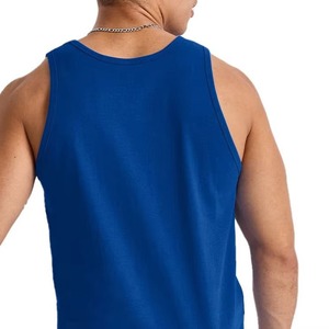 OEM 95% coton 5% Spandex solide coton hommes débardeurs conçus pour les marques de fitness comme chemises musculaires légères - Product Image 2
