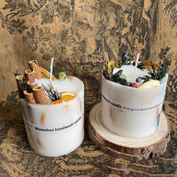 Bougies parfumées de luxe à la cire de soja et huiles parfumées bougies aromatiques d'aromathérapie avec pot en verre boîte cadeau