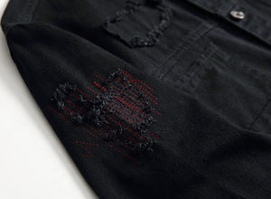 Vêtements pour hommes personnalisés vestes de couleur dégradées denim pour hommes ensembles veste et pantalon à imprimé jeans tenues pour hommes - Product Image 4