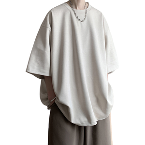 Camiseta de Alta Calidad, Corte Cuadrado, Lisa, 270 300 GSM, 100% Algodón, Gruesa, Talla Grande, Camiseta para Hombre - Product Image 2