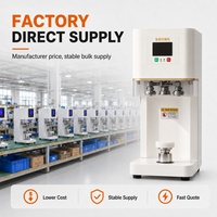 Máquina Selladora de Latas Eléctrica Automática Dingjian para Envasado de Bebidas y Alimentos en Envases de Plástico PET