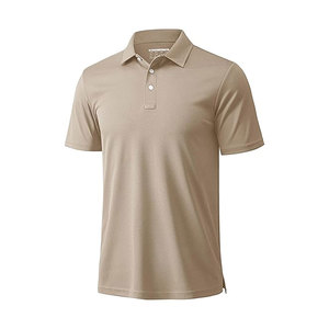Camisas de Manga Corta para Hombre, Tejido Sólido Antiarrugas, Corte Regular, 100% Algodón, Camisetas Polo - Product Image 6