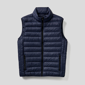 Gilet bouffant d'hiver sans manches personnalisé pour hommes léger à la mode fermeture éclair respirant produit de gros tissu chaud prix bon marché - Product Image 6