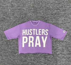 เสื้อยืดผ้าฝ้ายผู้ชายพิมพ์ลายปะติดแขนสั้นใส่สบายสไตล์สตรีทแวร์ผลิตจากโรงงาน - Product Image 1