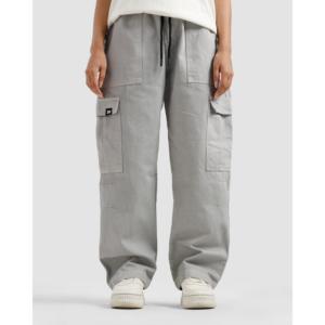 Pantalon cargo en toile 100% coton, délavé, gris cendré, logo personnalisable, taille haute, coupe droite, tailles XL à 6XL, léger - Product Image 5