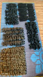 Suministro a granel Extensiones de cabello Remy indio sin procesar Paquete de cabello humano virgen natural de doble trama Grado de máquina - Product Image 2