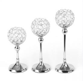 Candelabro de Metal Plateado Hecho a Mano, Elegante y Fabuloso Portavelas de Cristal, Centro de Mesa Decorativo para Bodas, Relieve - Product Image 4