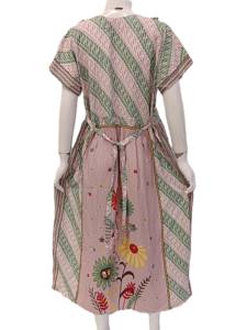 ชุดเดรสผ้าเรยอนลายดอกไม้ Chibi แบบเรียบง่ายลำลองมาใหม่พร้อมชายเสื้อแบบไม่สมมาตรขนาดใหญ่พิเศษสำหรับกิจกรรมในร่มในฤดูร้อน - Product Image 3