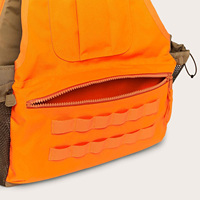 Chaleco de Caza Ligero de Poliéster y Algodón para Aves Acuáticas con Correas Utilitarias, Chaleco de Caza Color Naranja Brillante para Guía de Caza