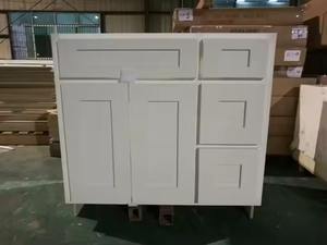 Gabinete de cocina de madera de abedul macizo de estilo americano, Vietnam de fábrica de diseño personalizado, precio al por mayor - Product Image 3