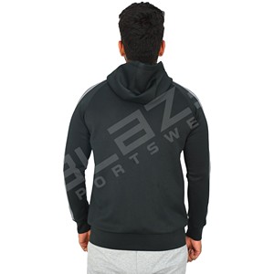 Sweat à capuche unisexe en coton mélangé Nouvelle tendance Fermeture éclair complète Tricoté à manches longues Loose Fit Print Basic Streetwear hoodies - Product Image 4