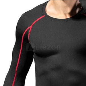 Gimnasio Fitness Wear Hombres Camisas de compresión Ropa de entrenamiento Sublimación Hombres Camisas de compresión - Product Image 6