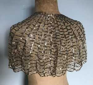 Hermosas hebras con cuentas Lentejuelas Poliéster Festival Capa Sujetadores Cuello Festivo Silueta recta Vestido de noche Fiestas Clubes - Product Image 4